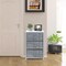 Sorbus Dresser with 3 Drawers - Bedside Furniture & Accent End Table Chest for Home, Bedroom Accessories, Office, College Dorm, Steel Frame, Wood Top, Fabric Drawers